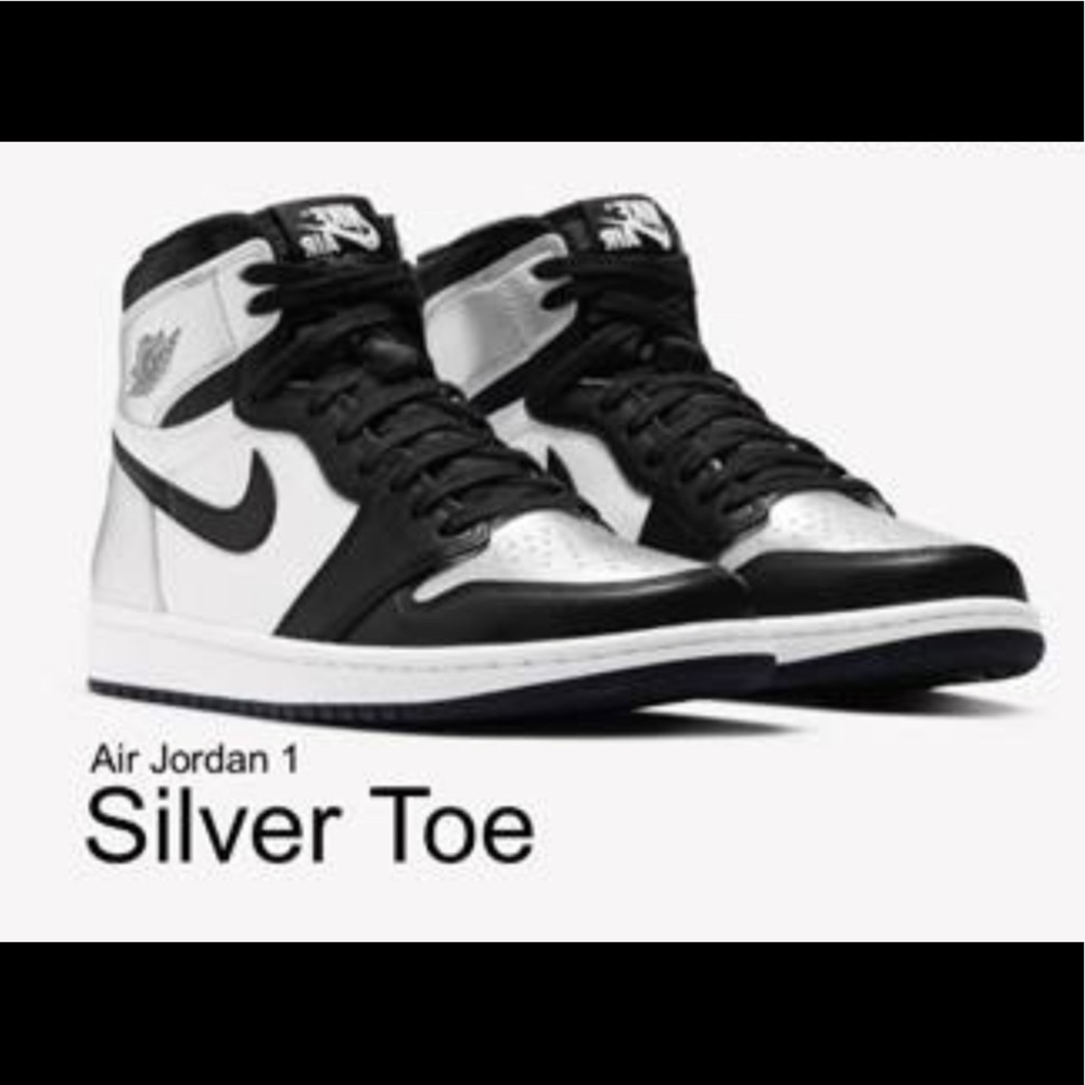 Air Jordan 1 Silver Toe